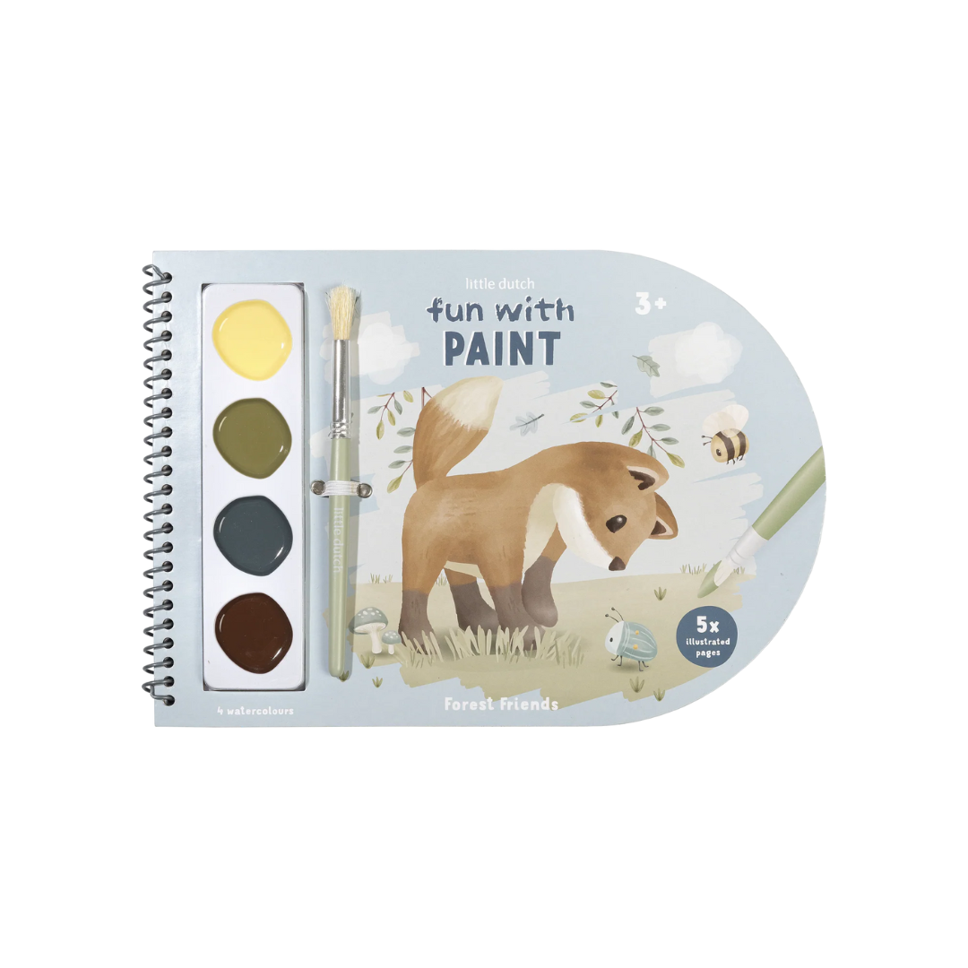 Forest friends - litabók & málning