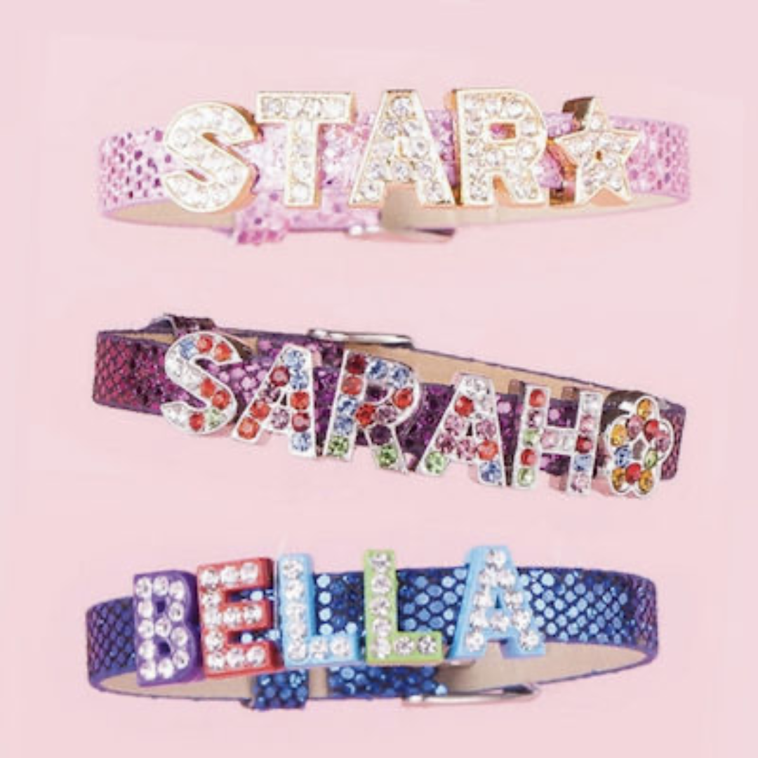 Armband - Dökkbleikt glitrandi