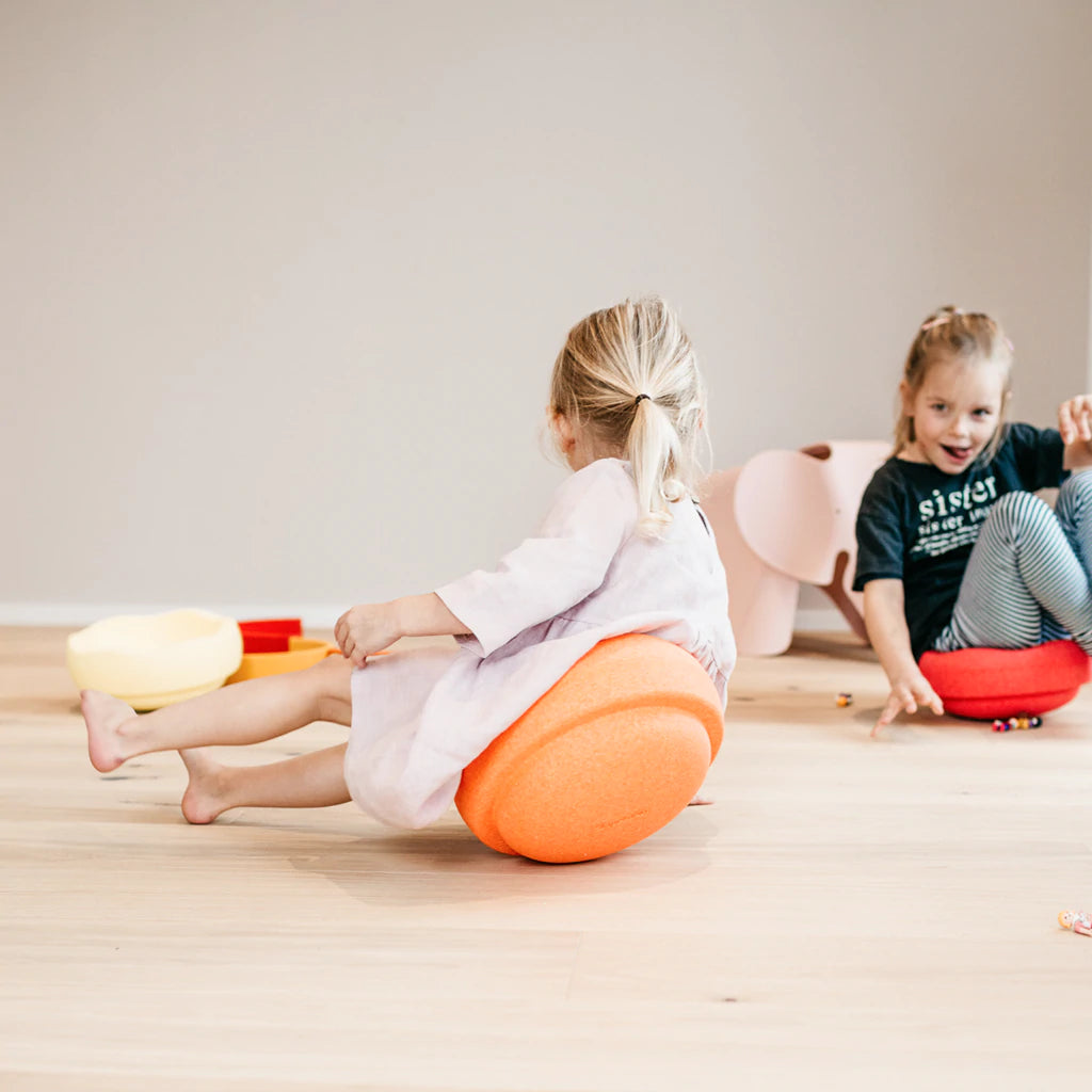 Pastel spring 6 steinar, jafnvægisbretti + lítill steinn