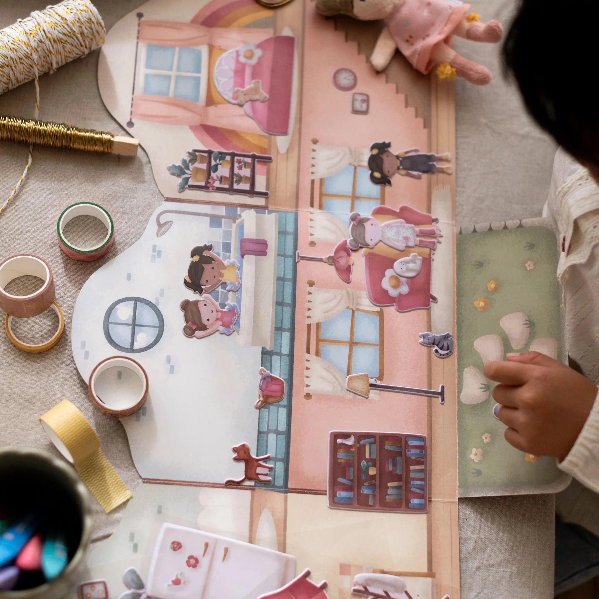 Límmiðasett Rosa - Margnota