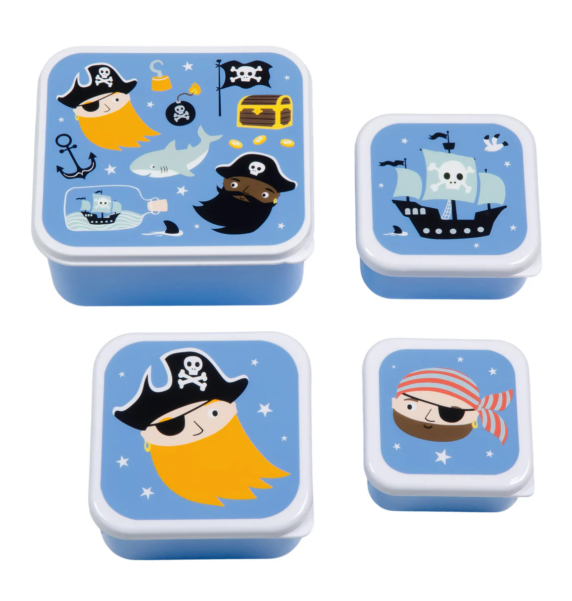 Nestisbox Pirates - 4 í pakka