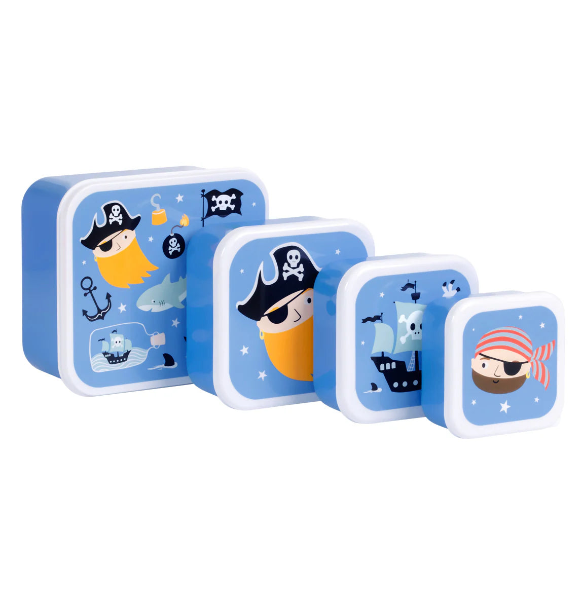Nestisbox Pirates - 4 í pakka