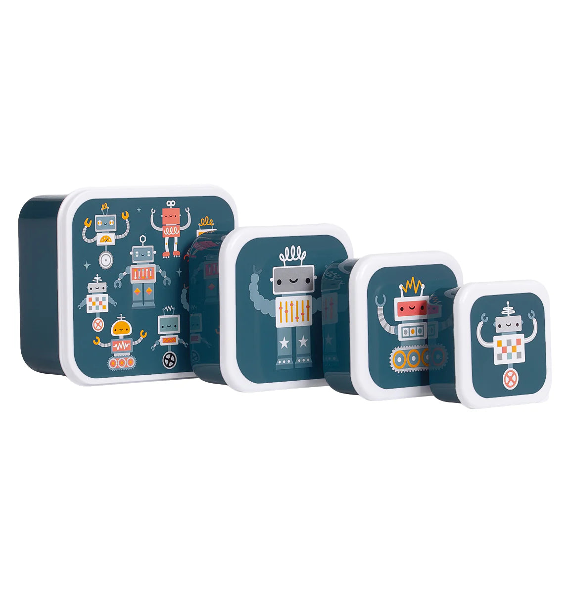 Nestisbox Robots - 4 í pakka
