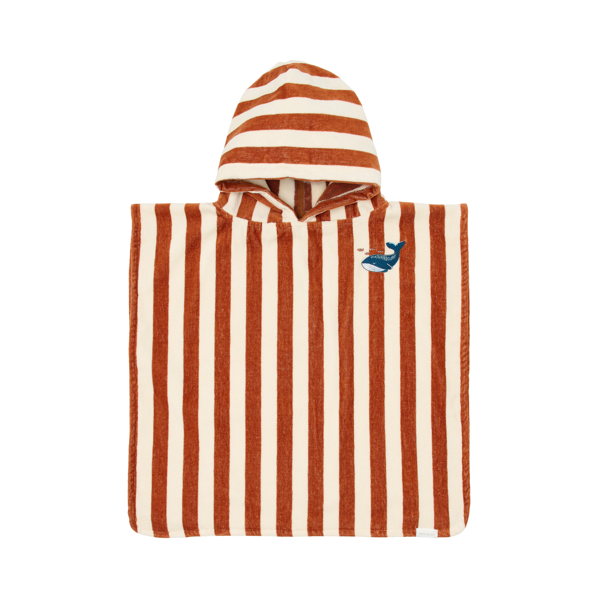 Poncho - Ocean world brown stripe