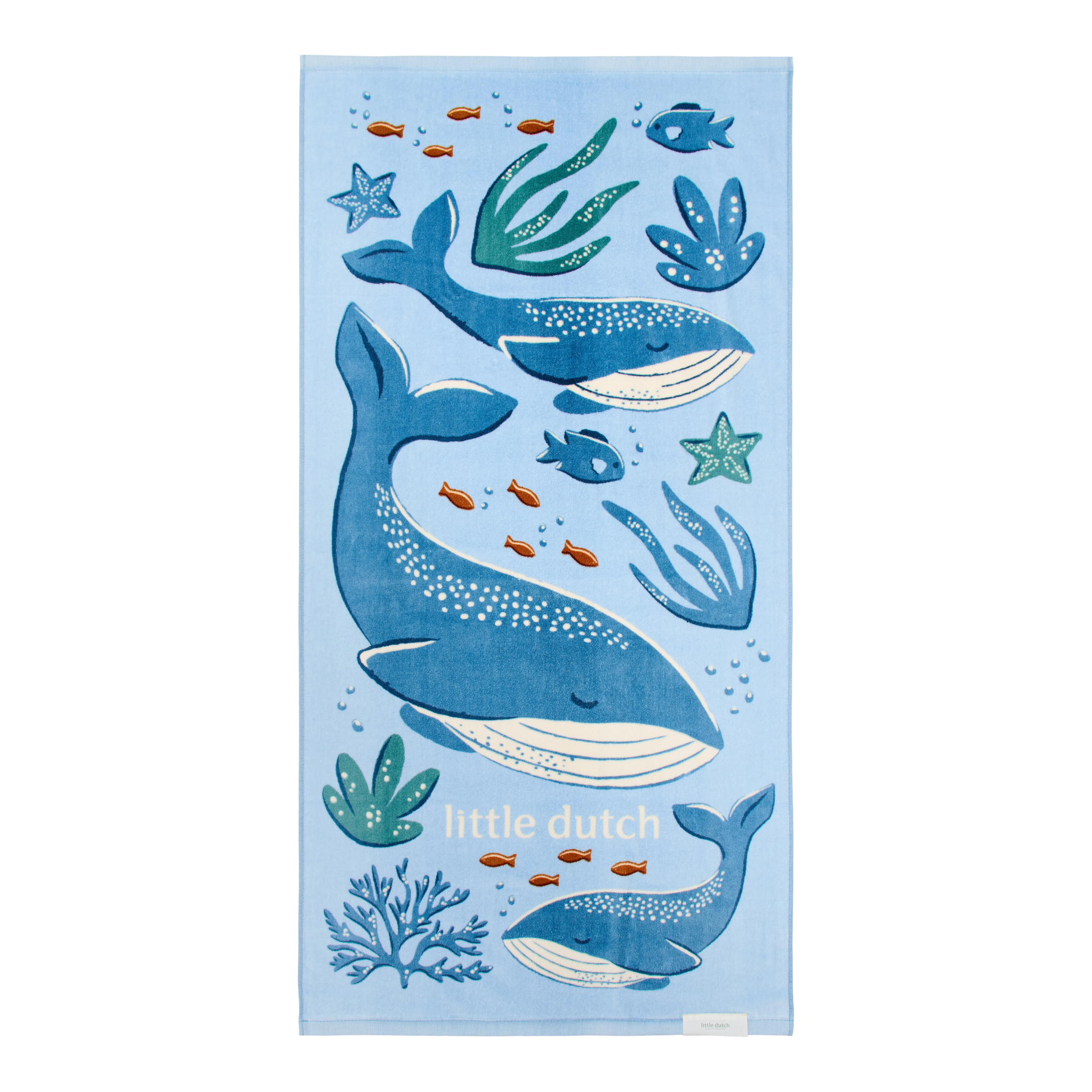 Handklæði - Ocean world blue