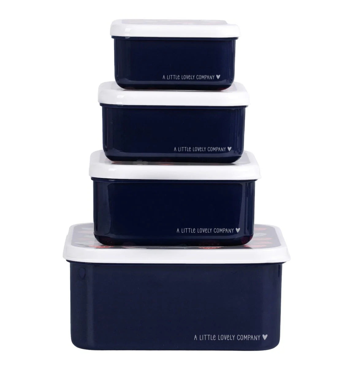 Nestisbox strawberries - 4 í pakka