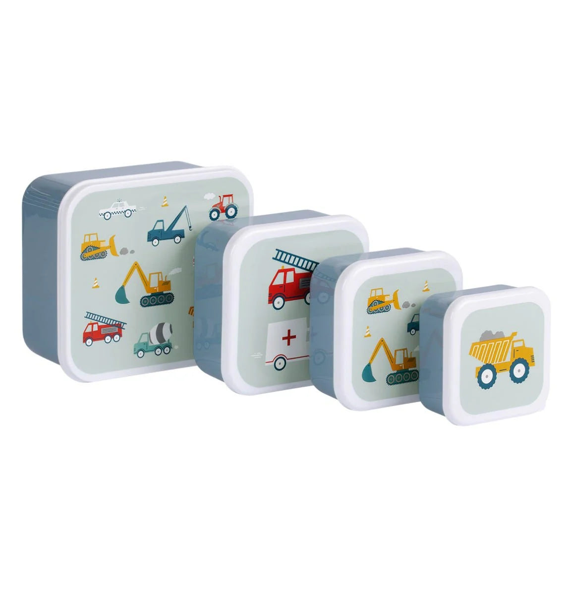Nestisbox Vehicles - 4 í pakka