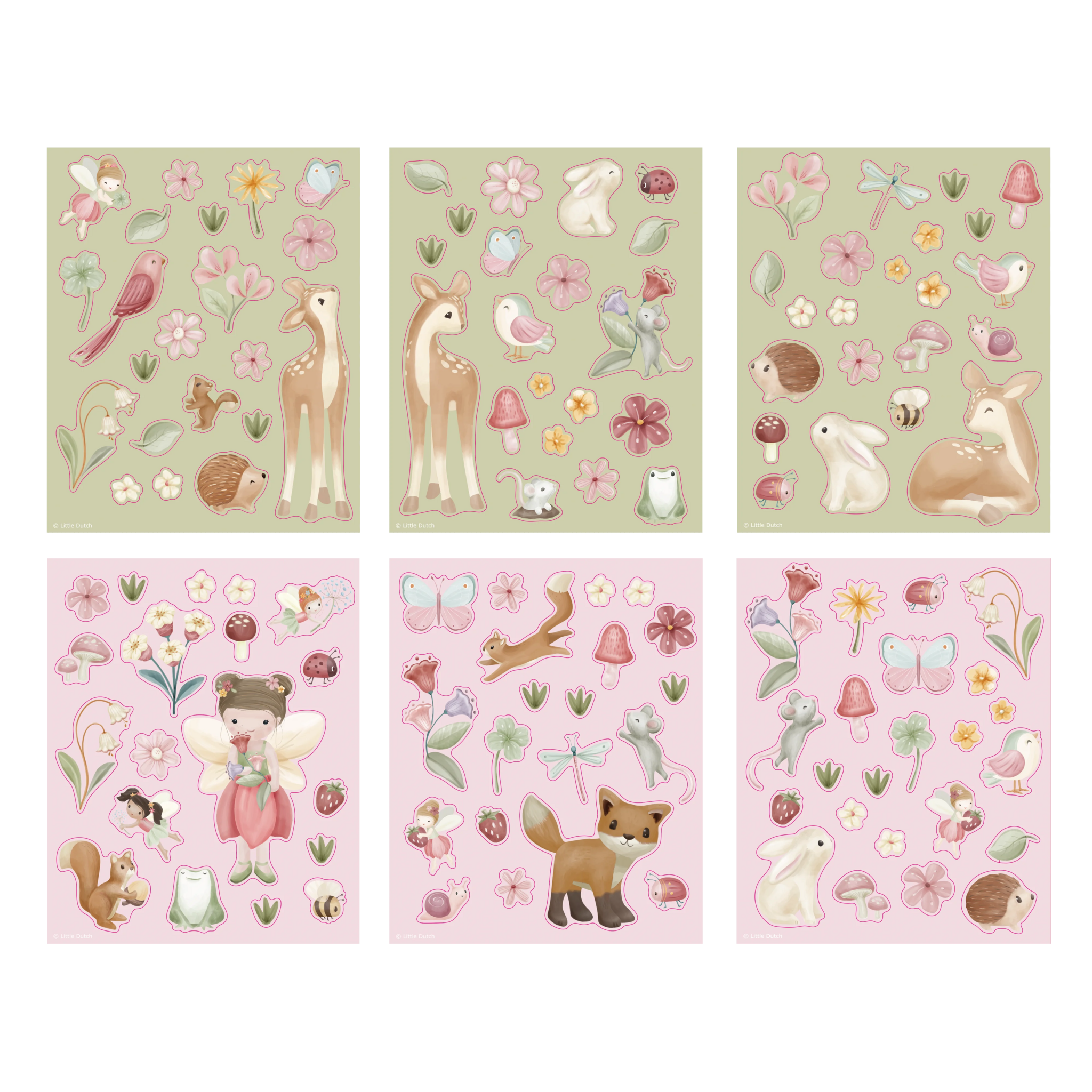 Fairy garden - límmiðasett