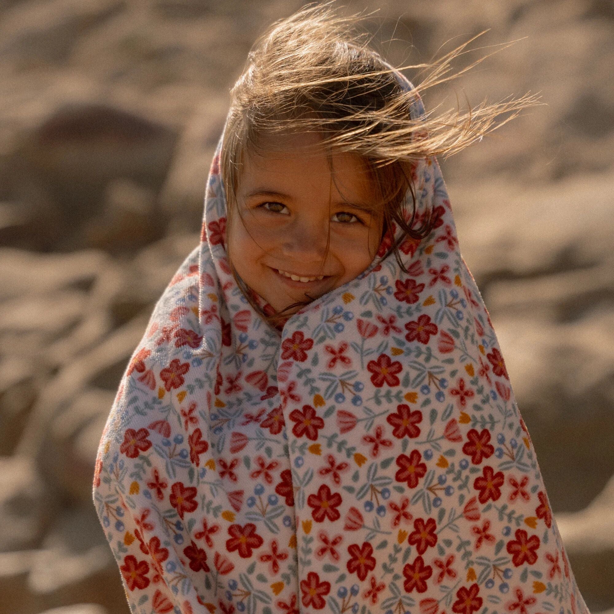 Handklæði - Sunny flowers