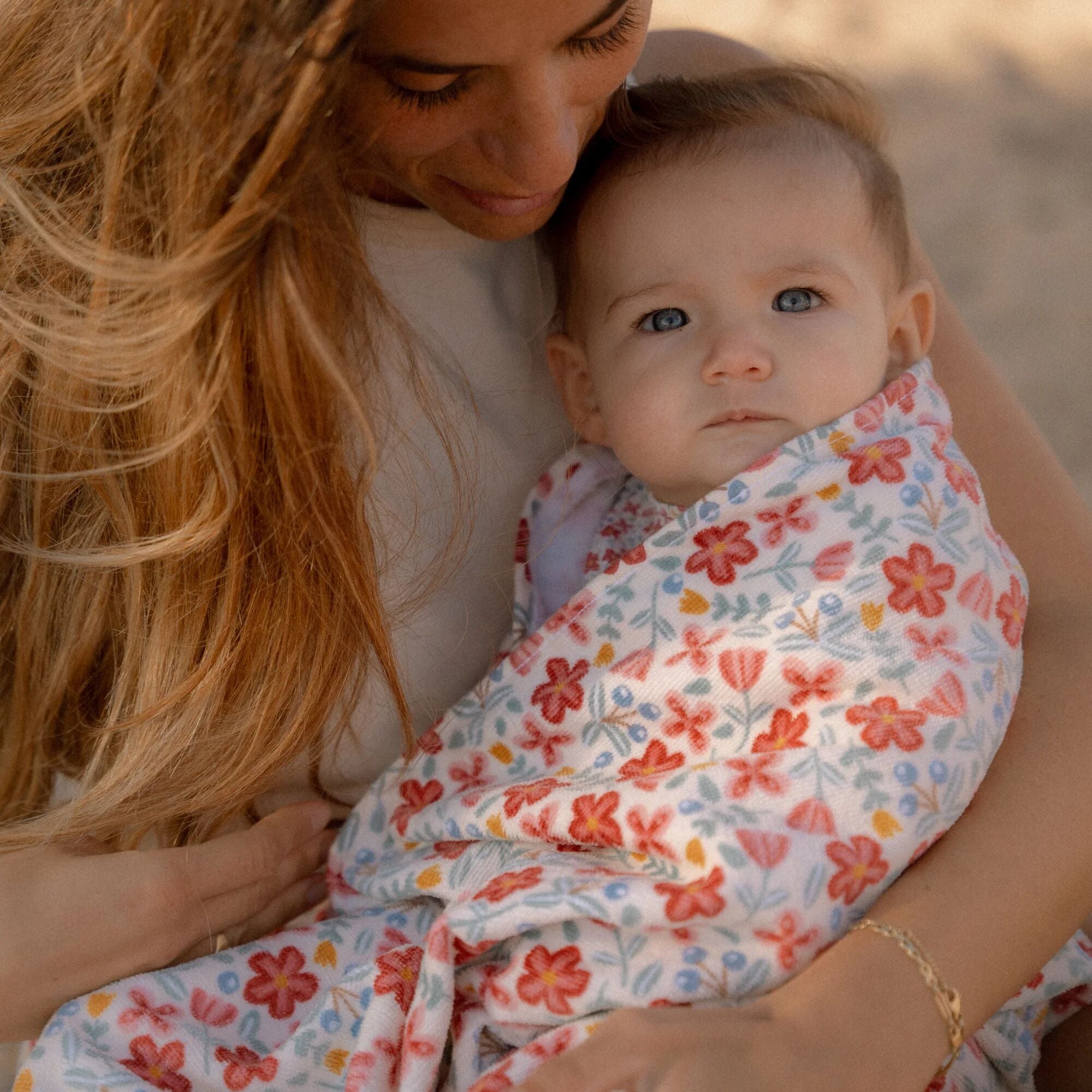 Handklæði - Sunny flowers