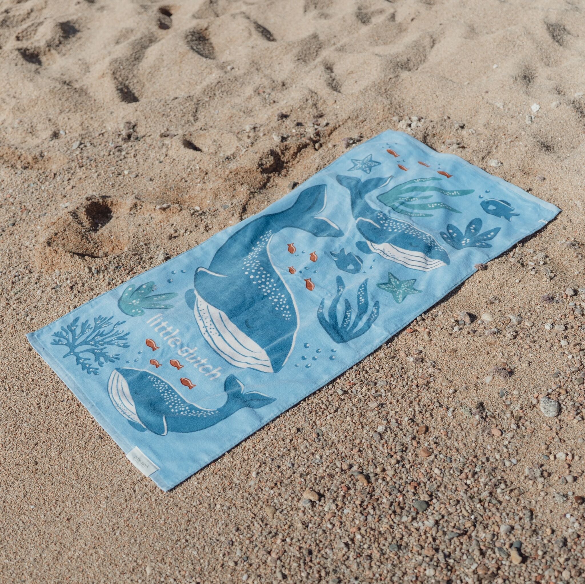Handklæði - Ocean world blue