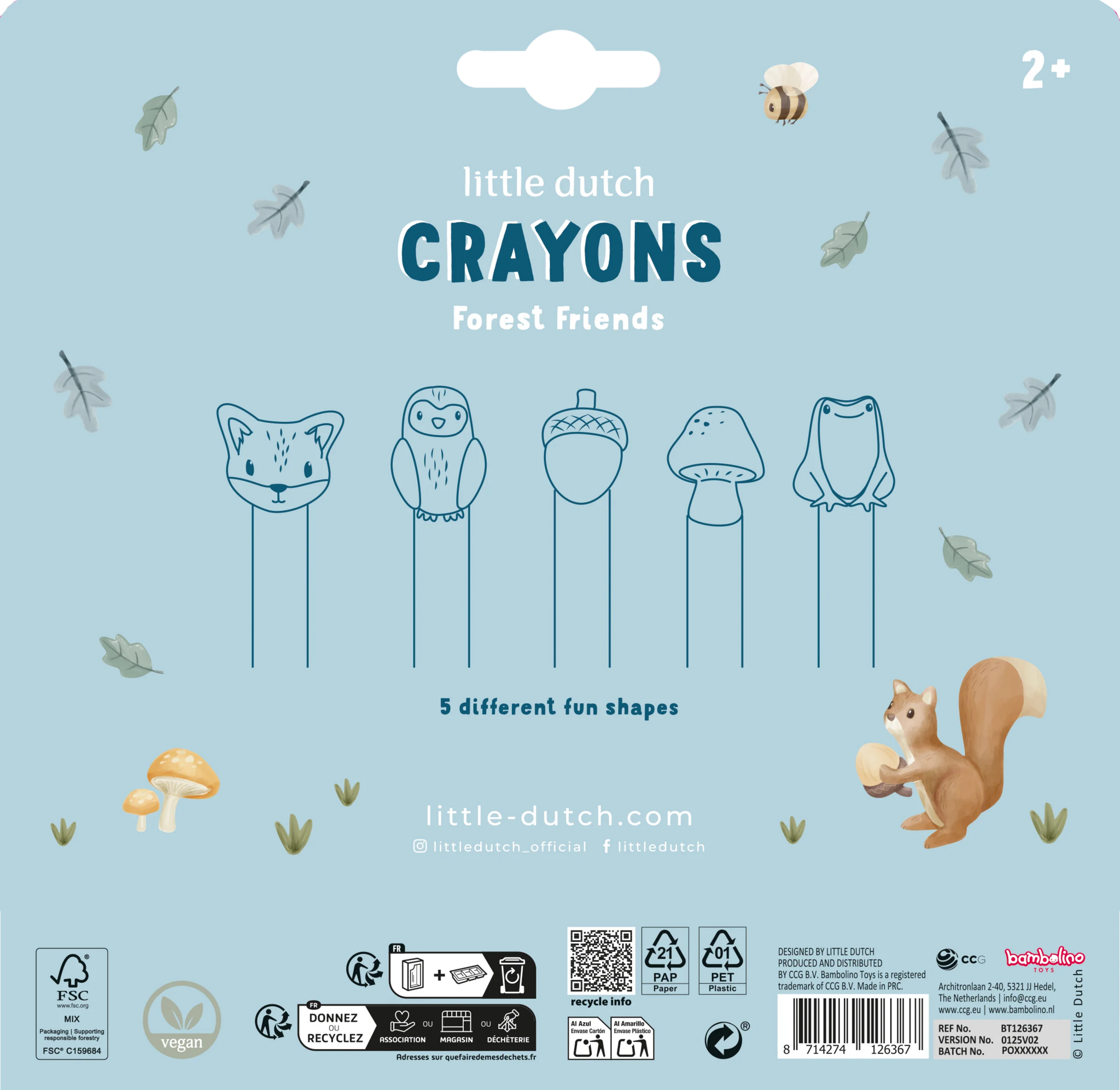 Forest friends - wax litir
