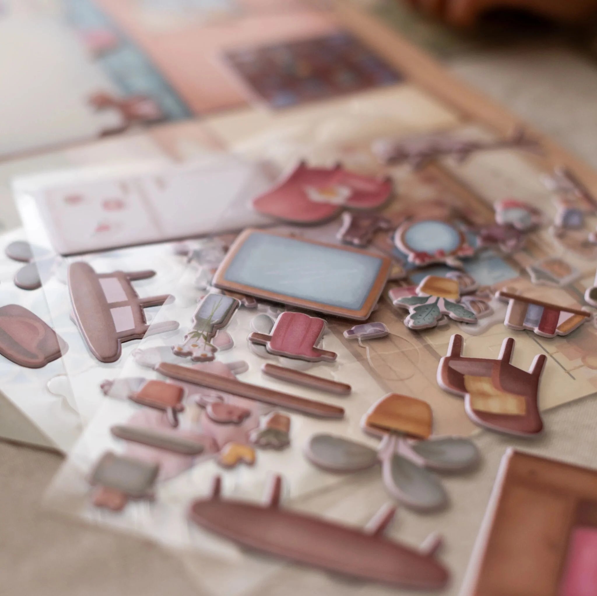 Límmiðasett Rosa - Margnota