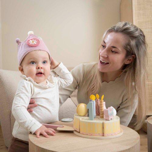 Afmæliskóróna bleik
