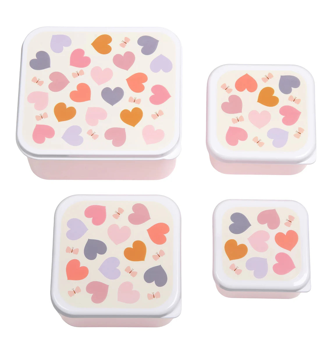 Nestisbox Hearts - 4 í pakka