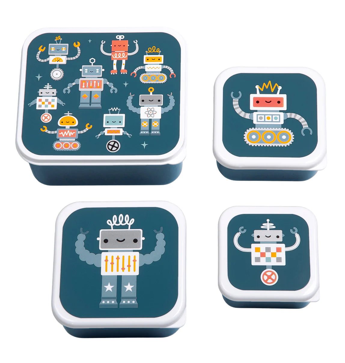 Nestisbox Robots - 4 í pakka