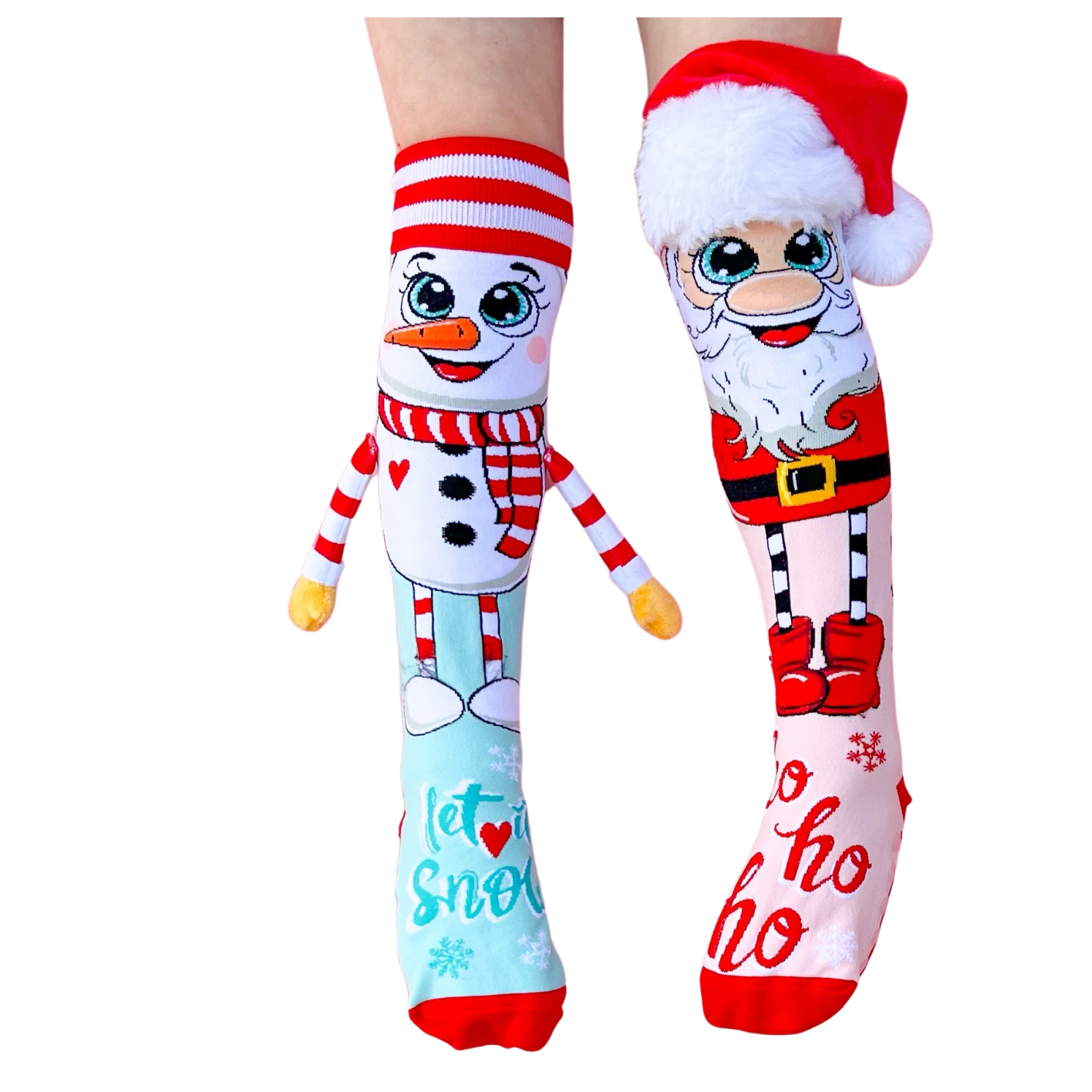 Santa & snowman socks