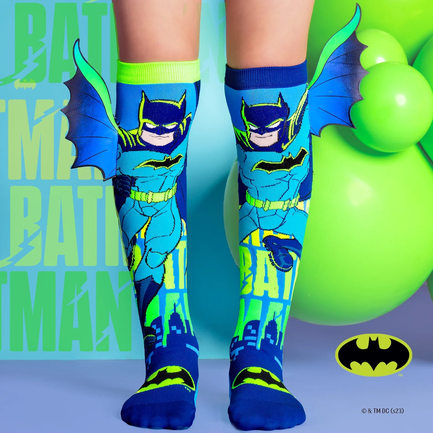 Batman neon socks