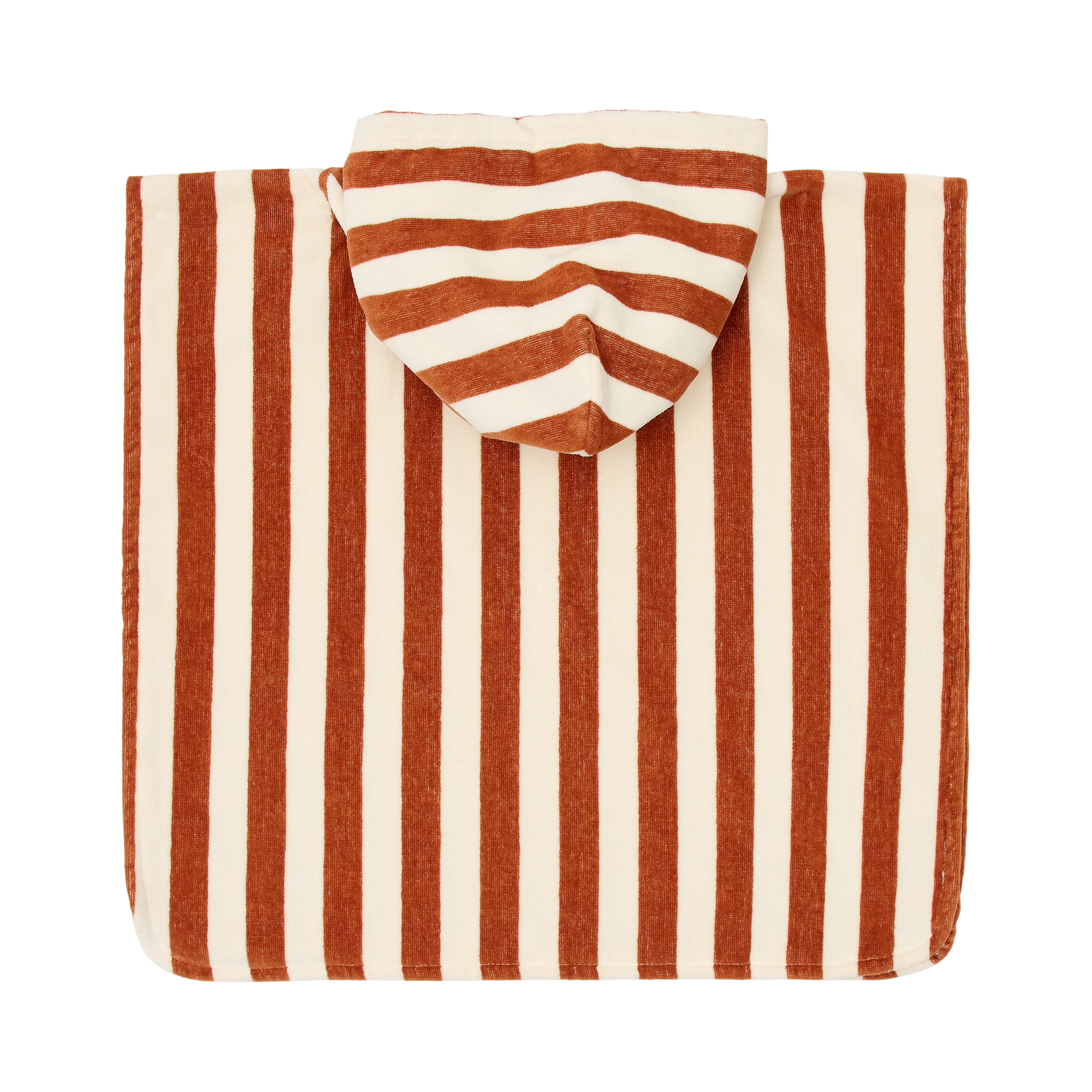 Poncho - Ocean world brown stripe