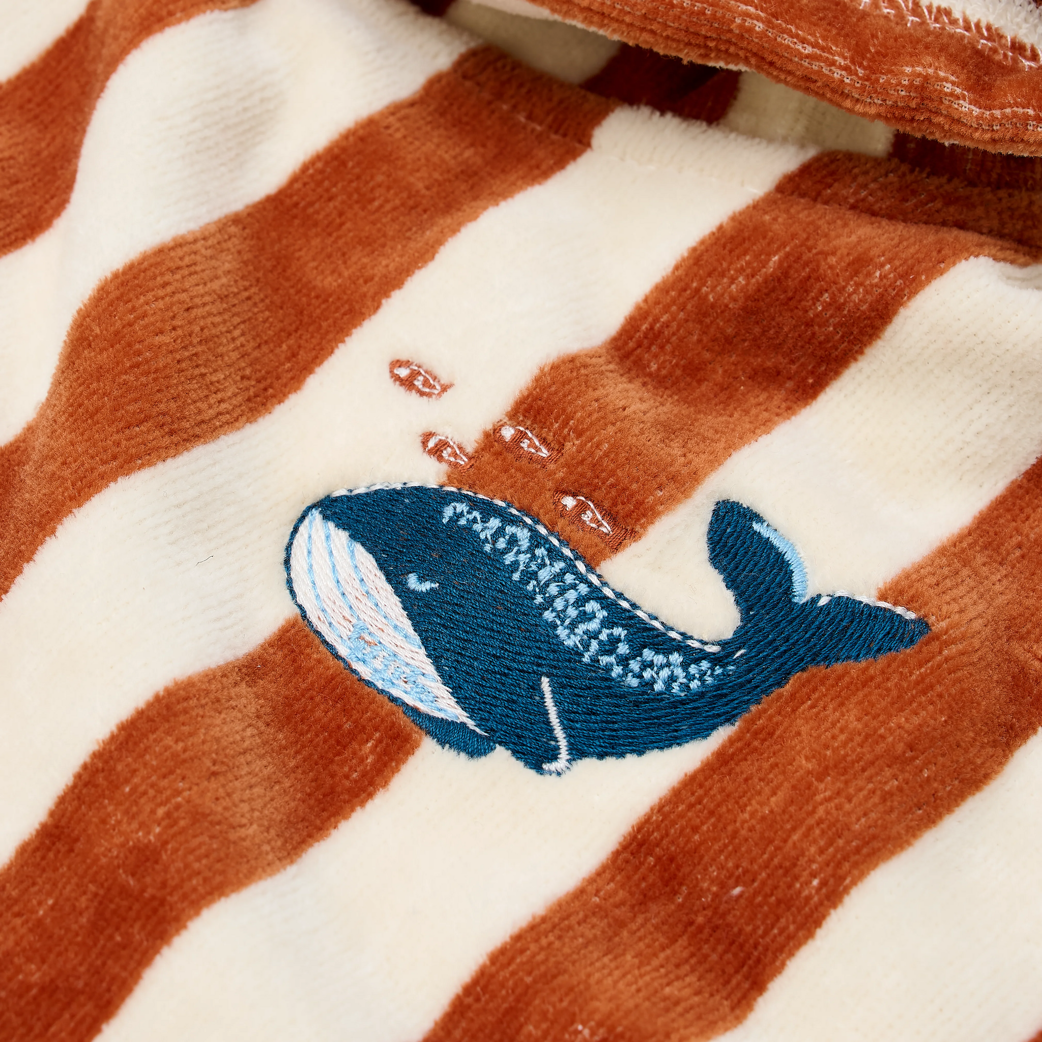 Poncho - Ocean world brown stripe